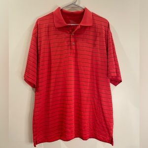 PGA Tour Striped Polo XL
